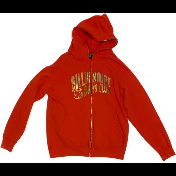 orange billionaire boys club hoodie